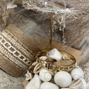 Jonc CDS acier doré