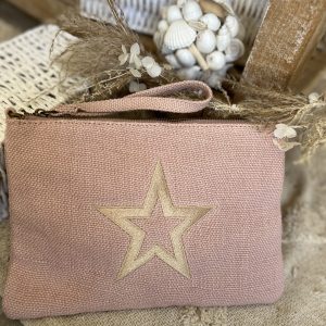 Pochette star rose