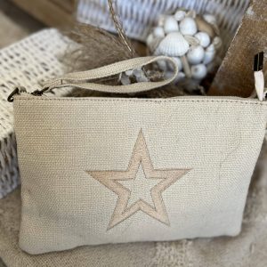 Pochette star écru