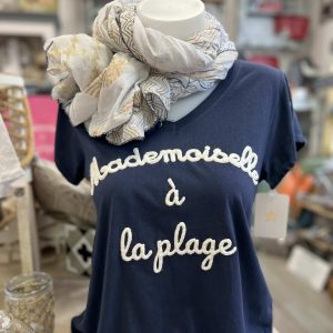 T-shirt Melle plage marine