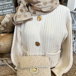 Gilet CDS écru