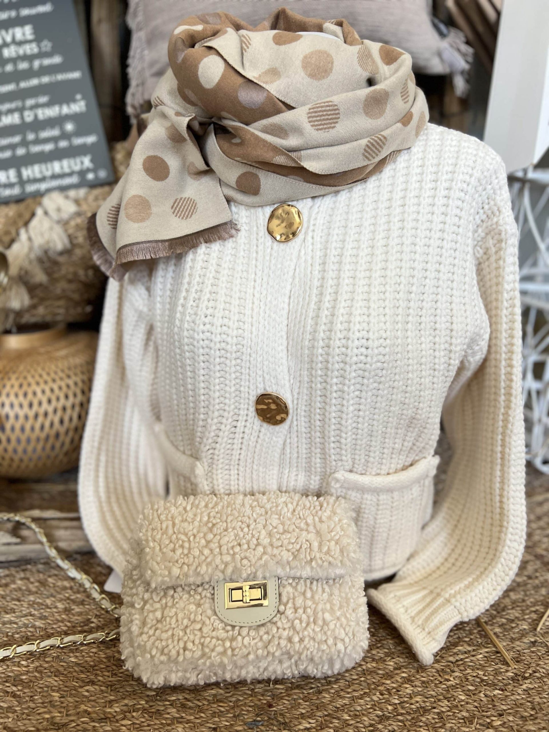 Gilet CDS écru – Image 2