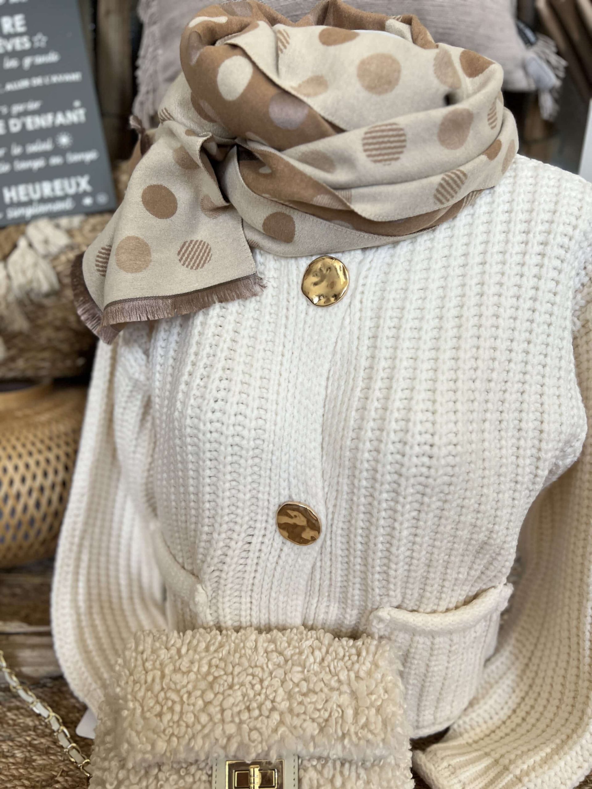 Gilet CDS écru – Image 3