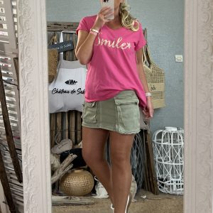 T-shirt Smile Fushia