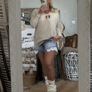 Pull trio fish beige