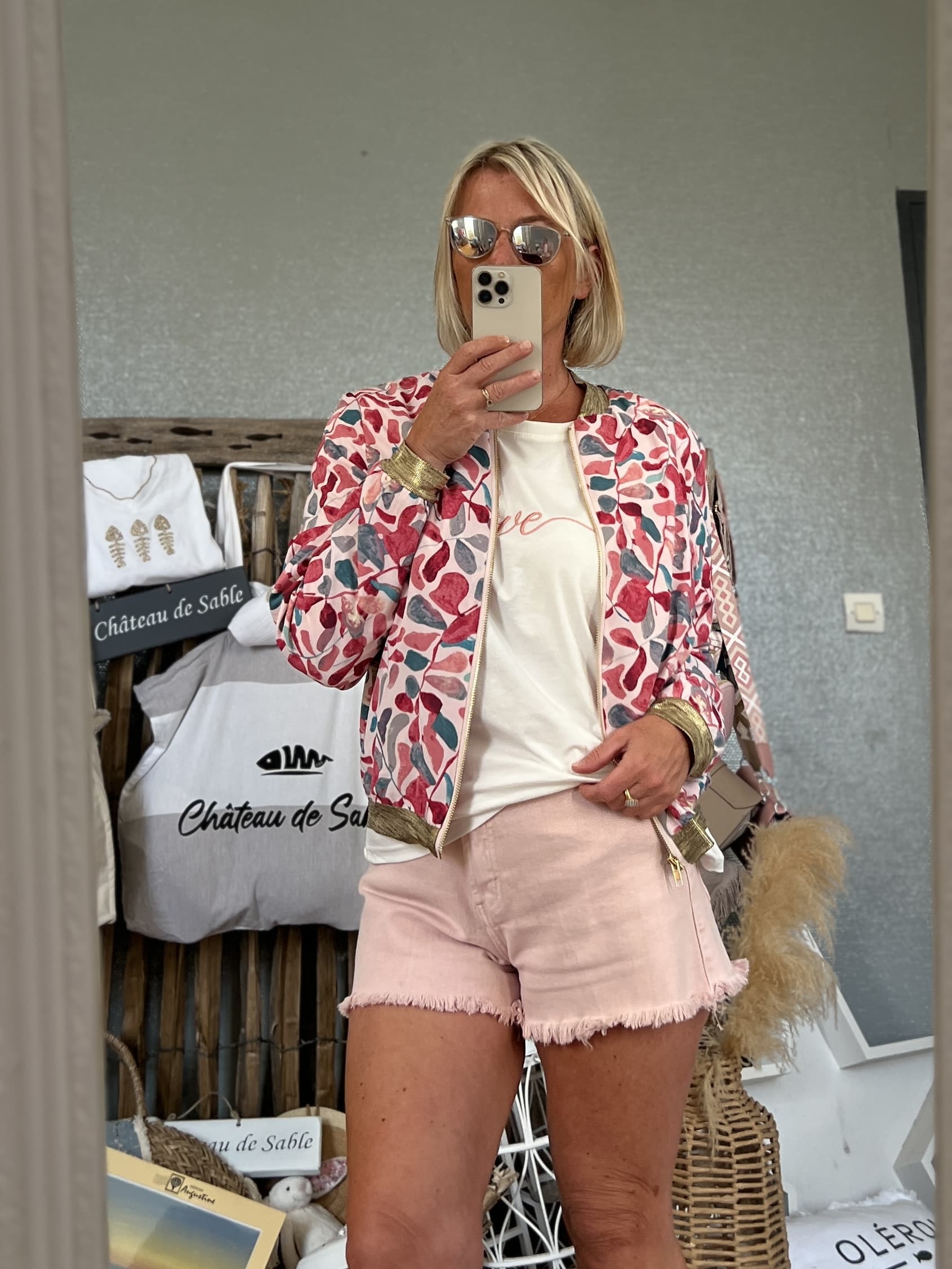 Bomber rose bleu – Image 8