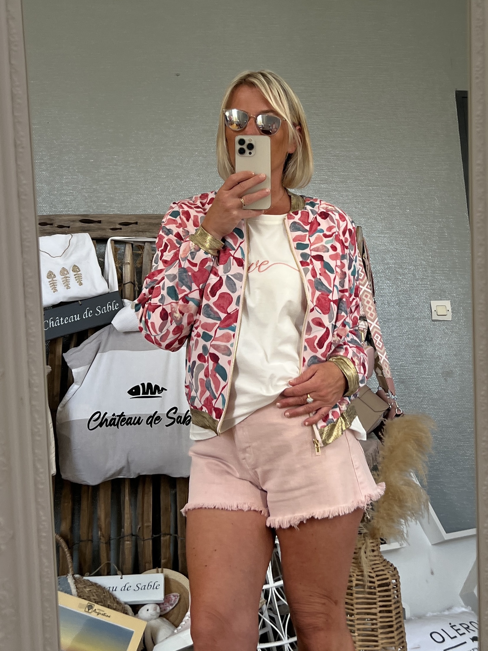 Bomber rose bleu – Image 2
