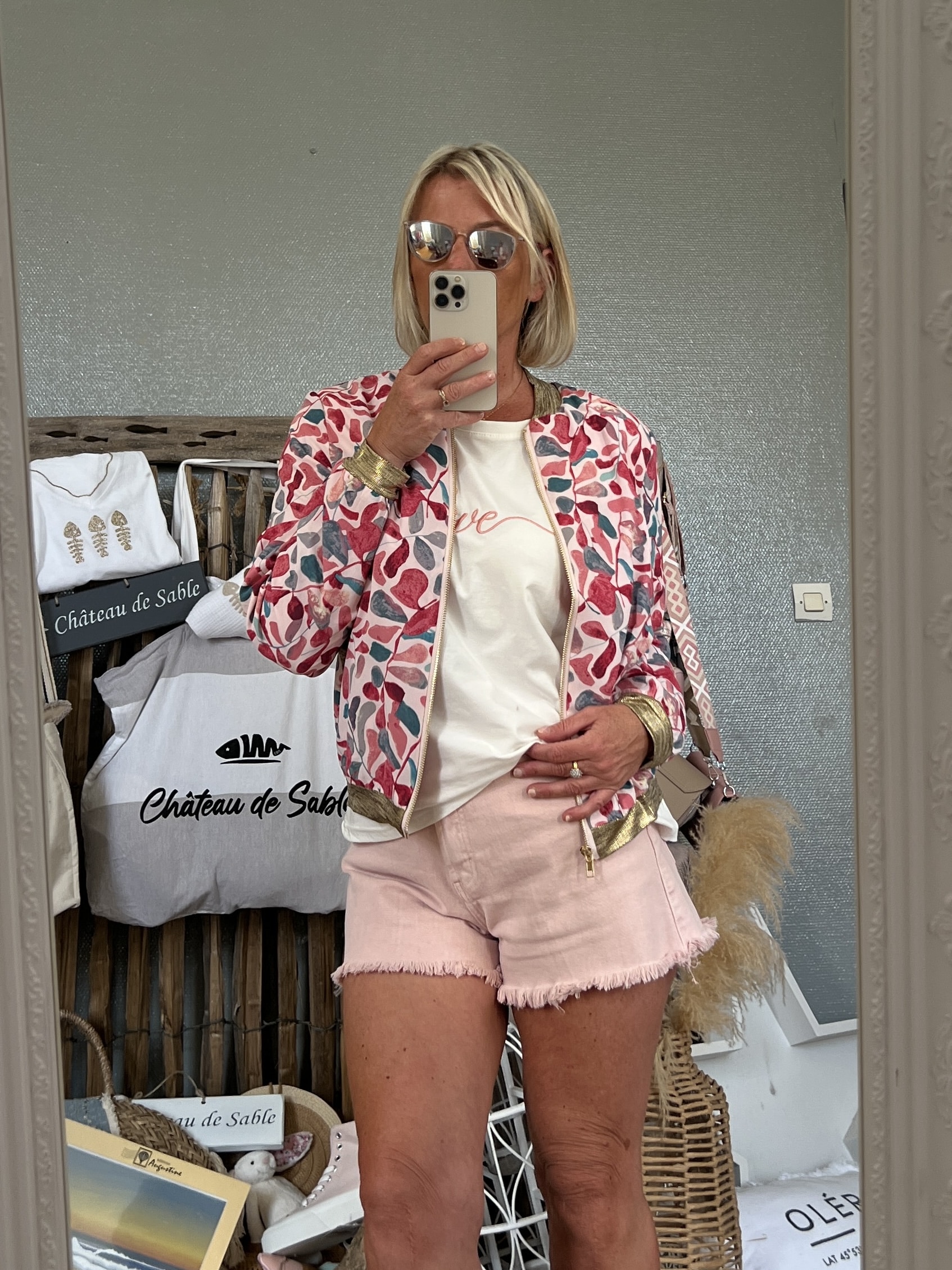 Bomber rose bleu – Image 7