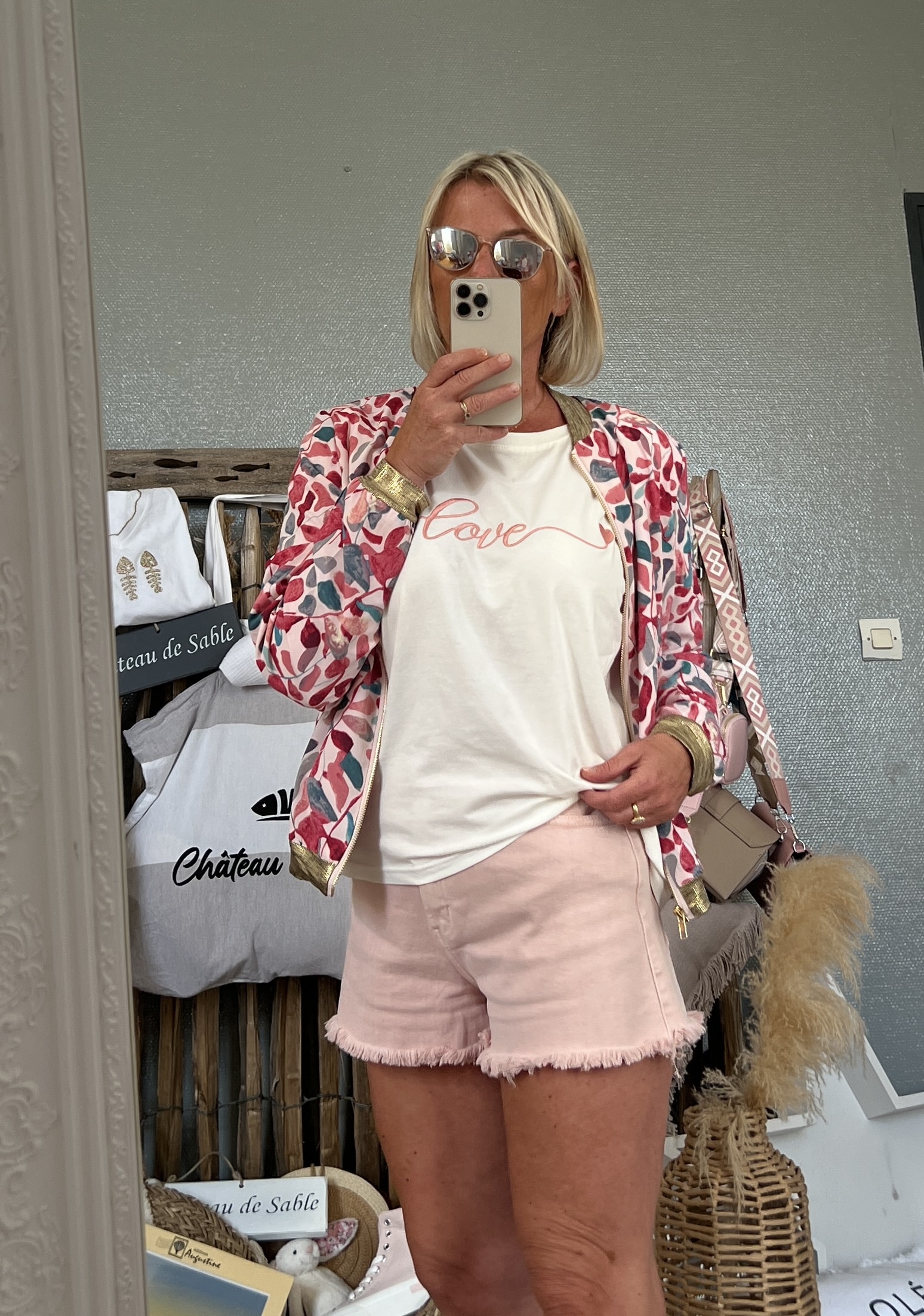 Bomber rose bleu – Image 5