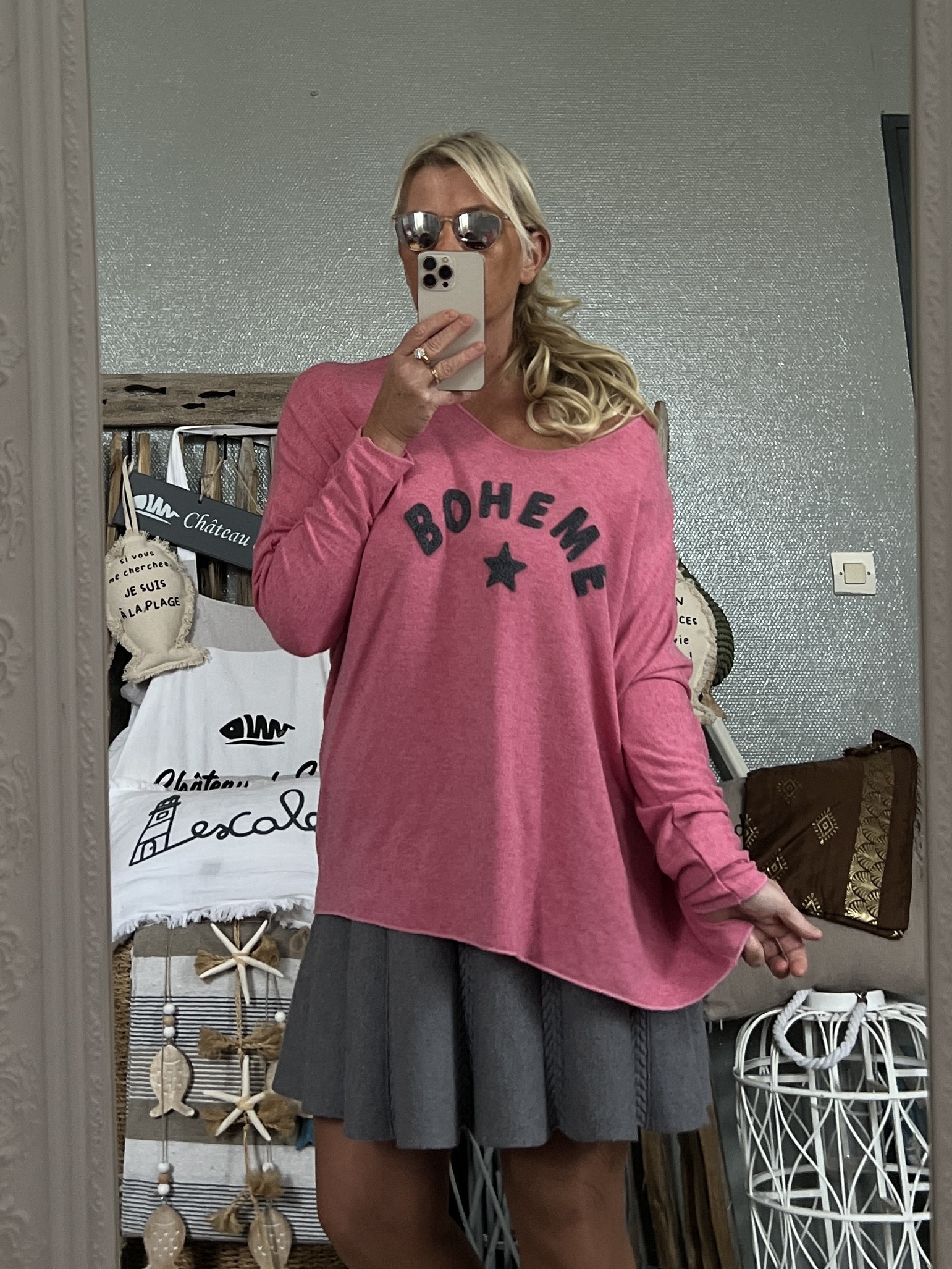 Pull Bohème rose pep’s – Image 4