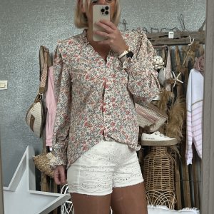 Short broderie blanc