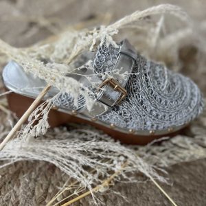 Sabots Bohème argenté