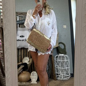 Pochette Anna caramel