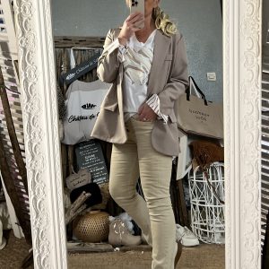 Blazer taupe dos chemise