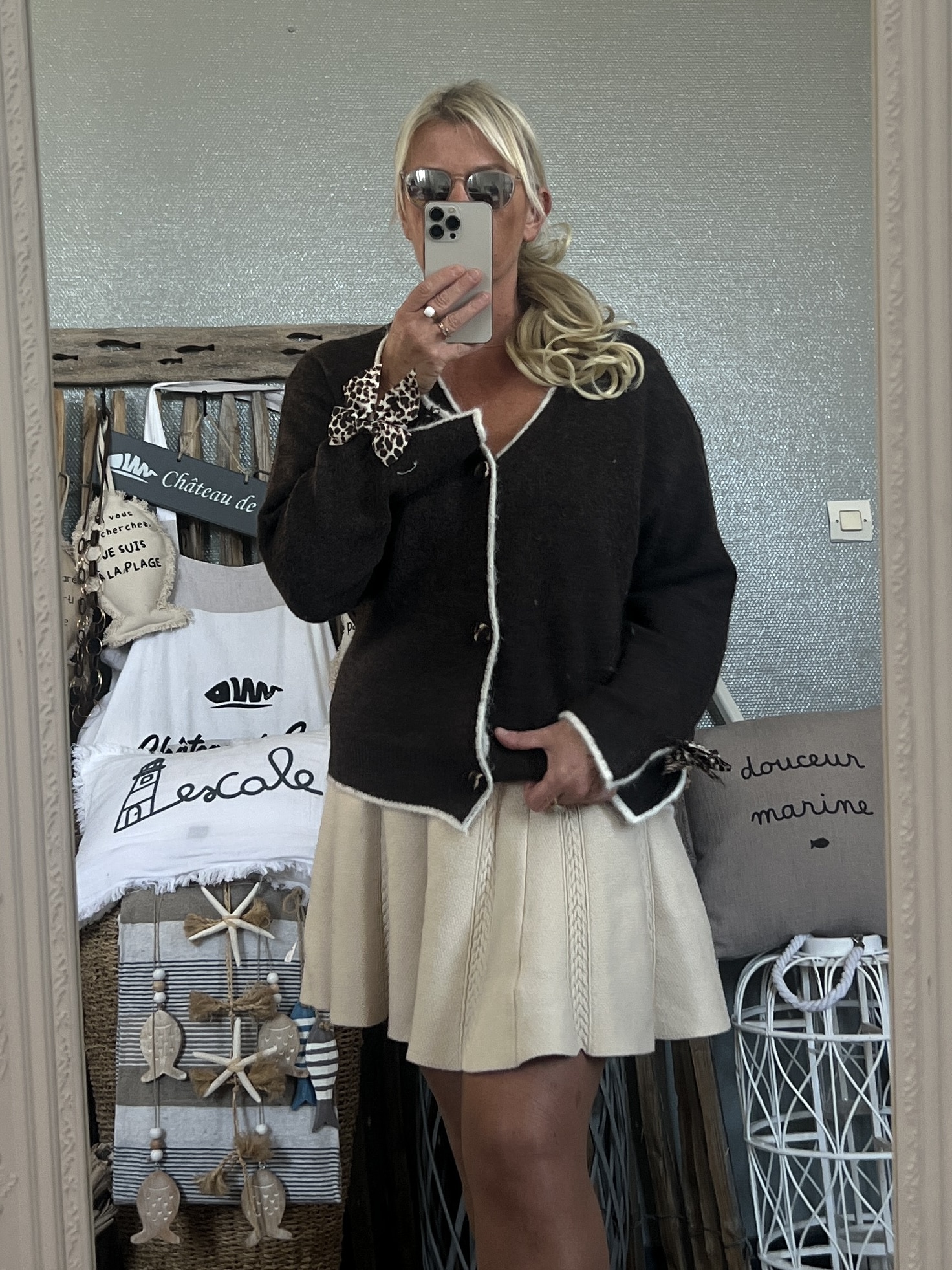 Gilet noeud léopard chocolat – Image 3