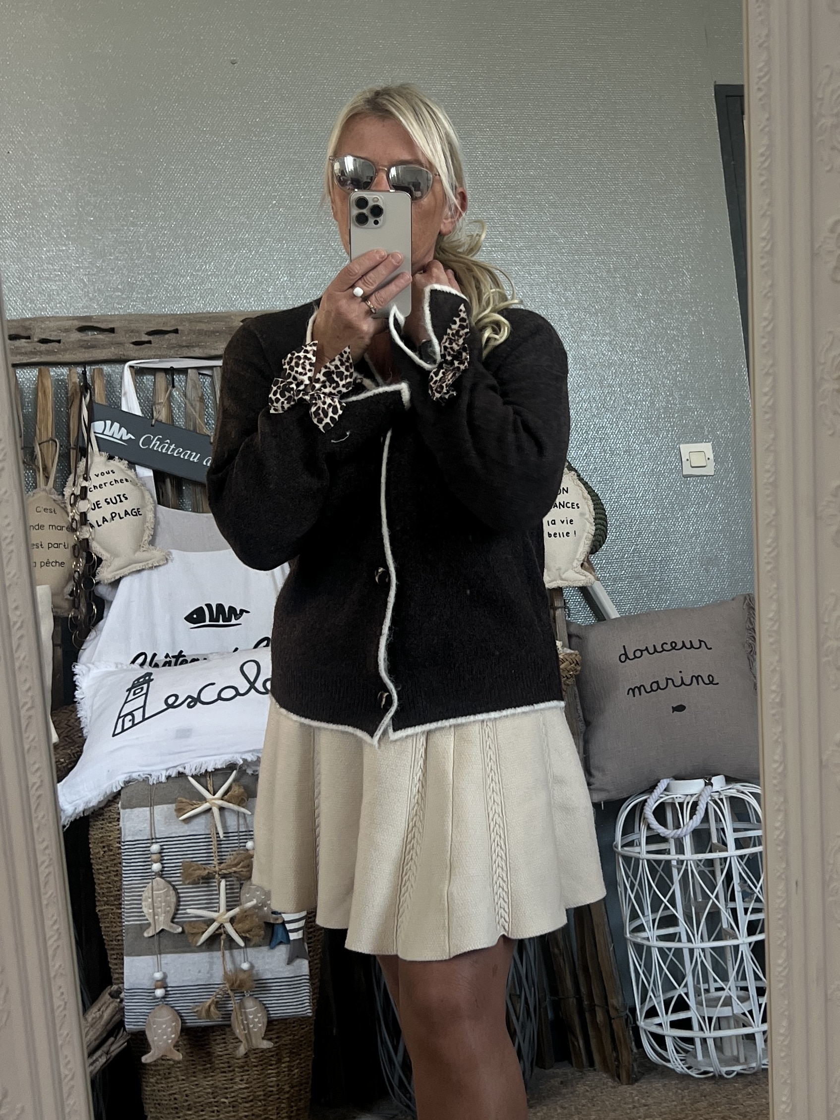 Gilet noeud léopard chocolat – Image 4