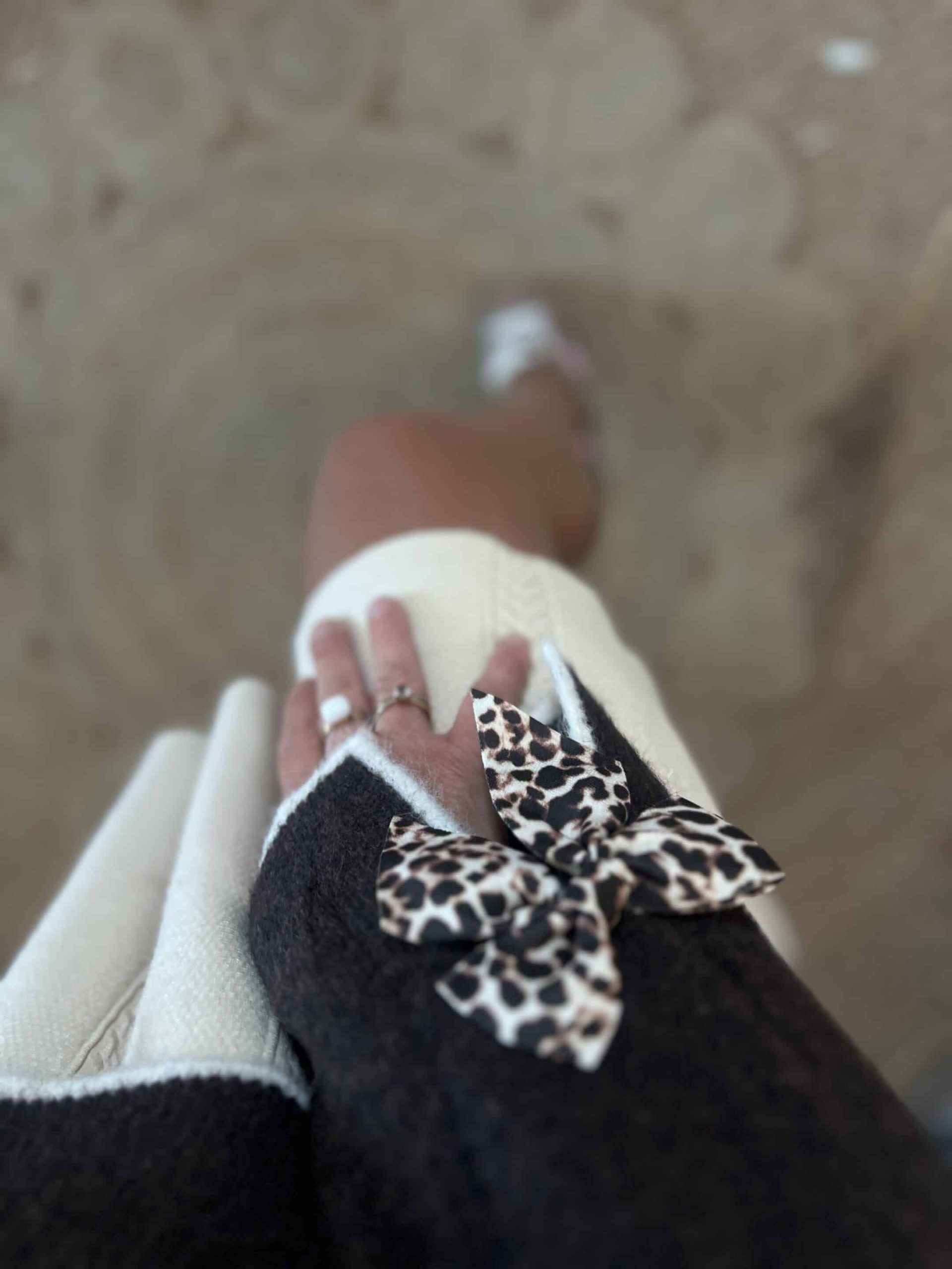 Gilet noeud léopard chocolat – Image 5