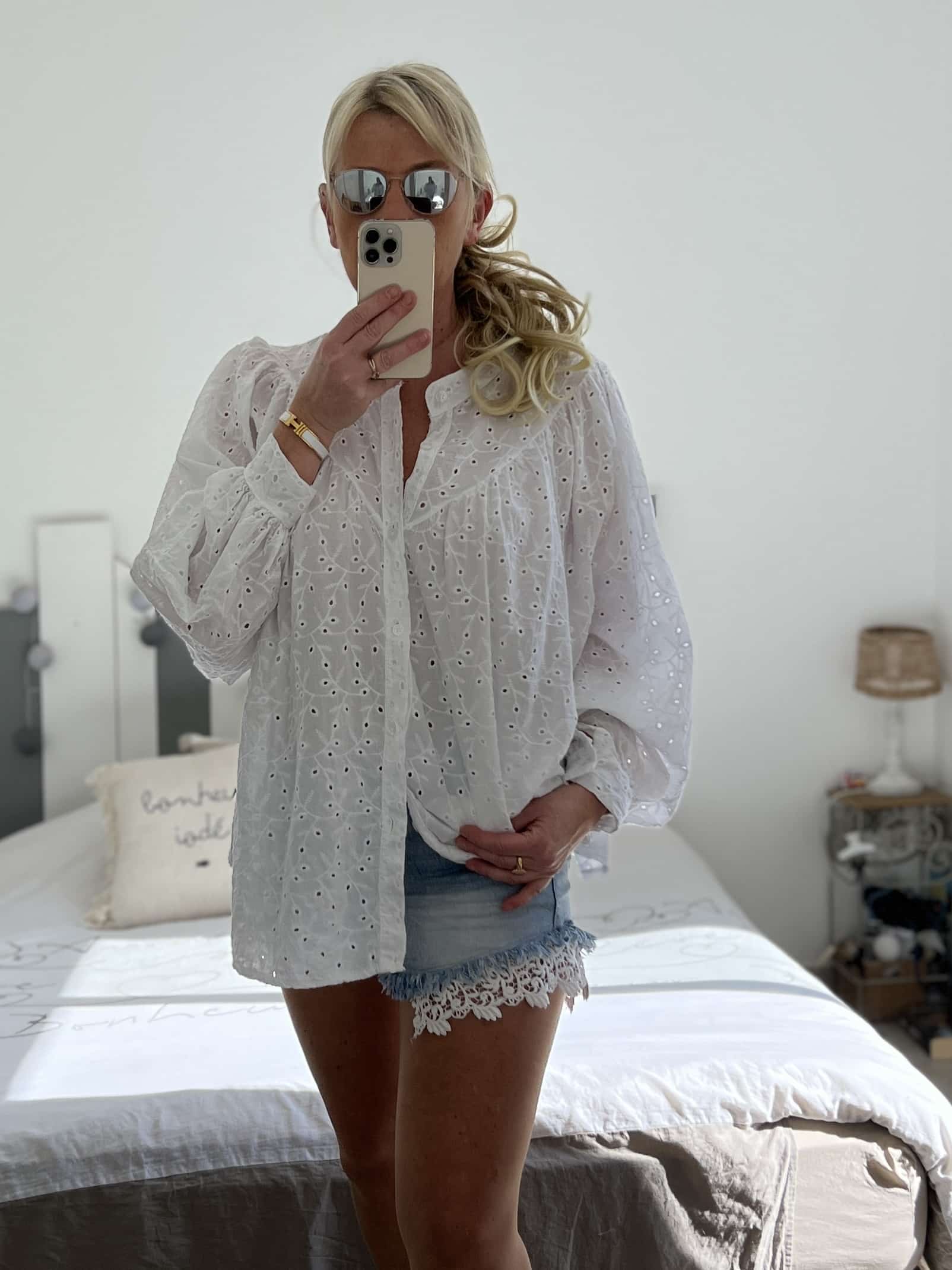 Chemise broderie blanche – Image 5