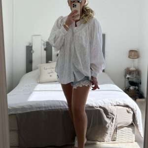 Chemise broderie blanche