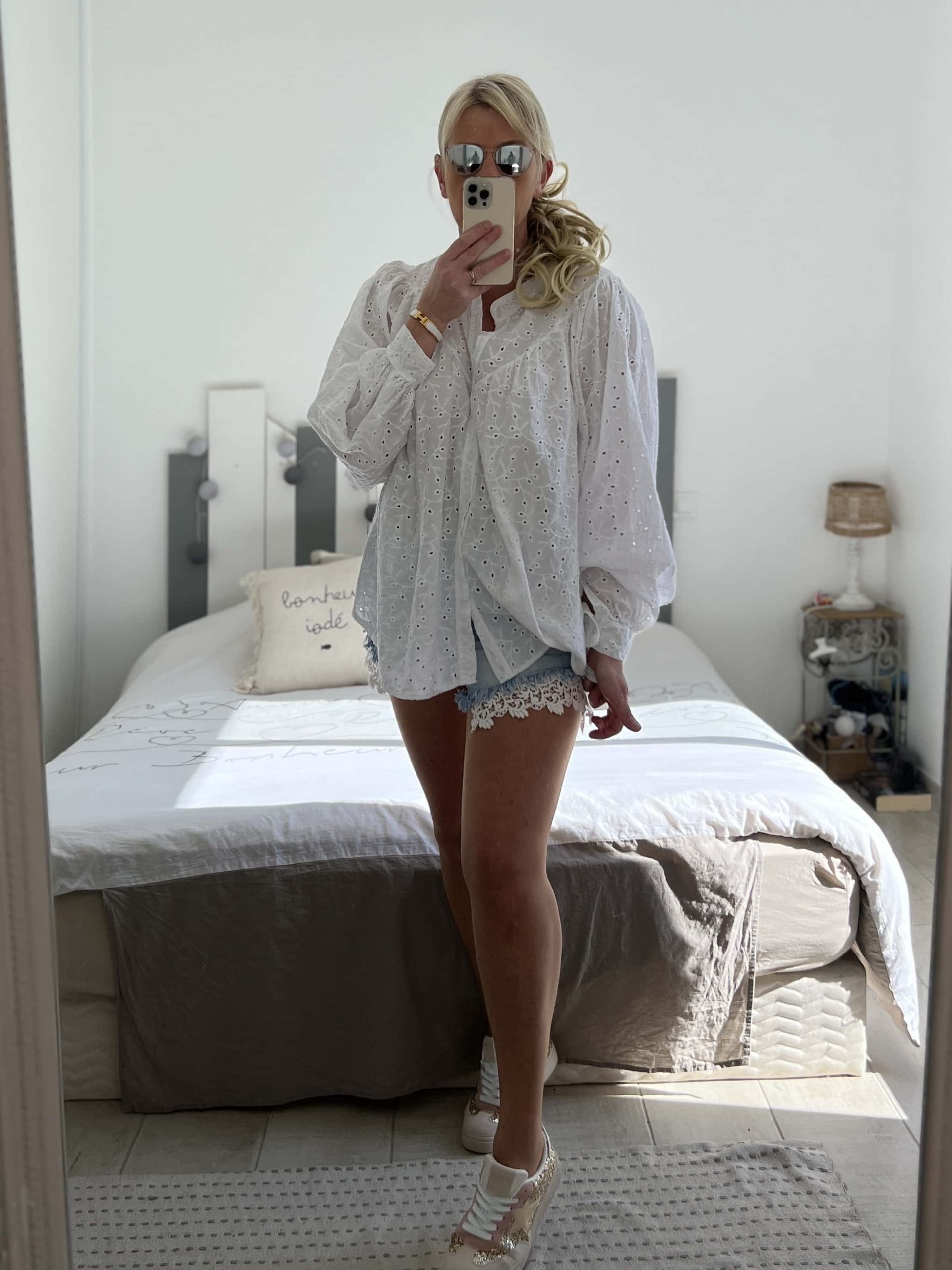 Chemise broderie blanche – Image 2