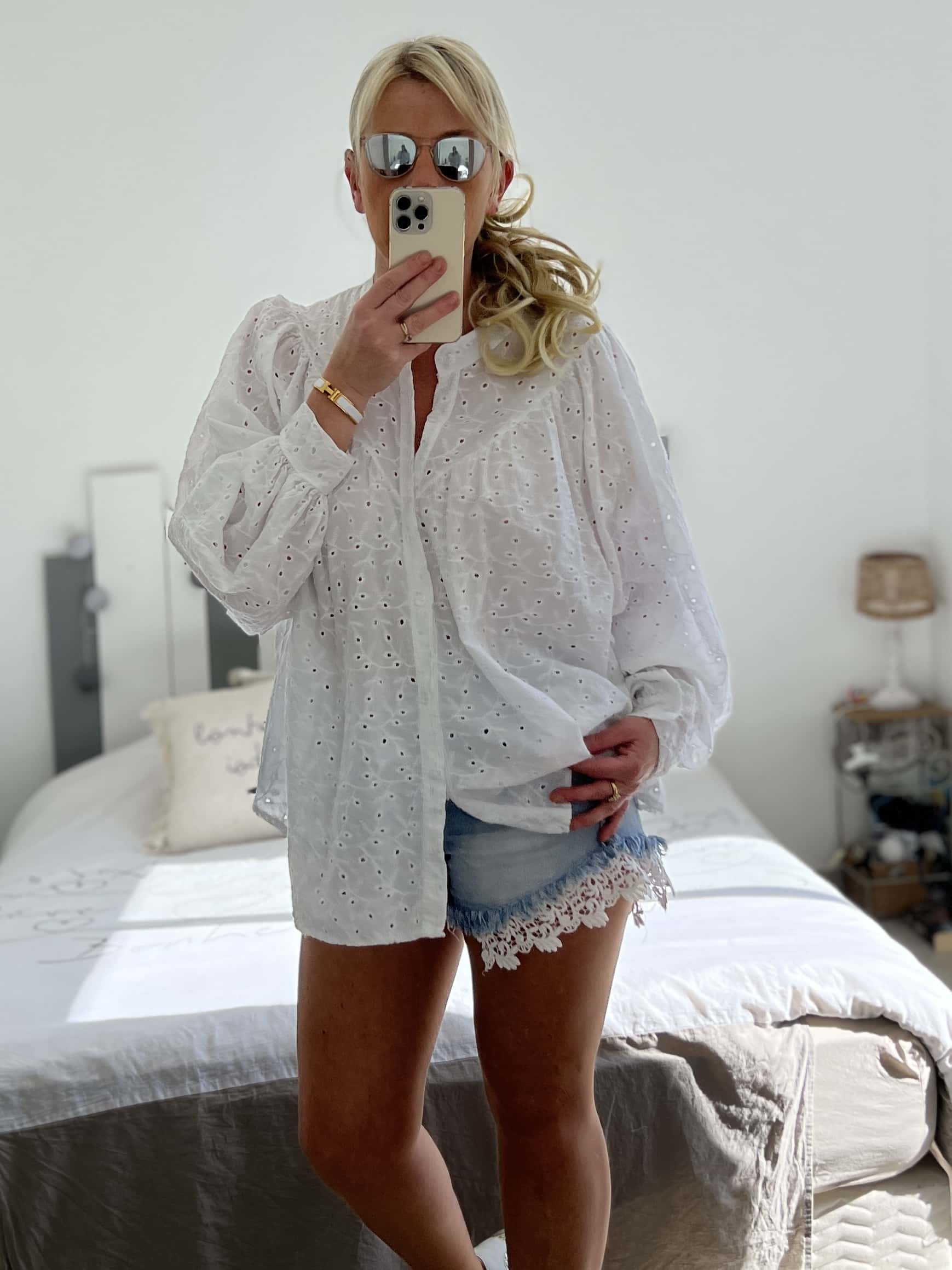 Chemise broderie blanche – Image 6