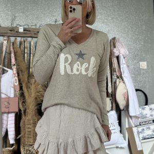 Short star gaze beige