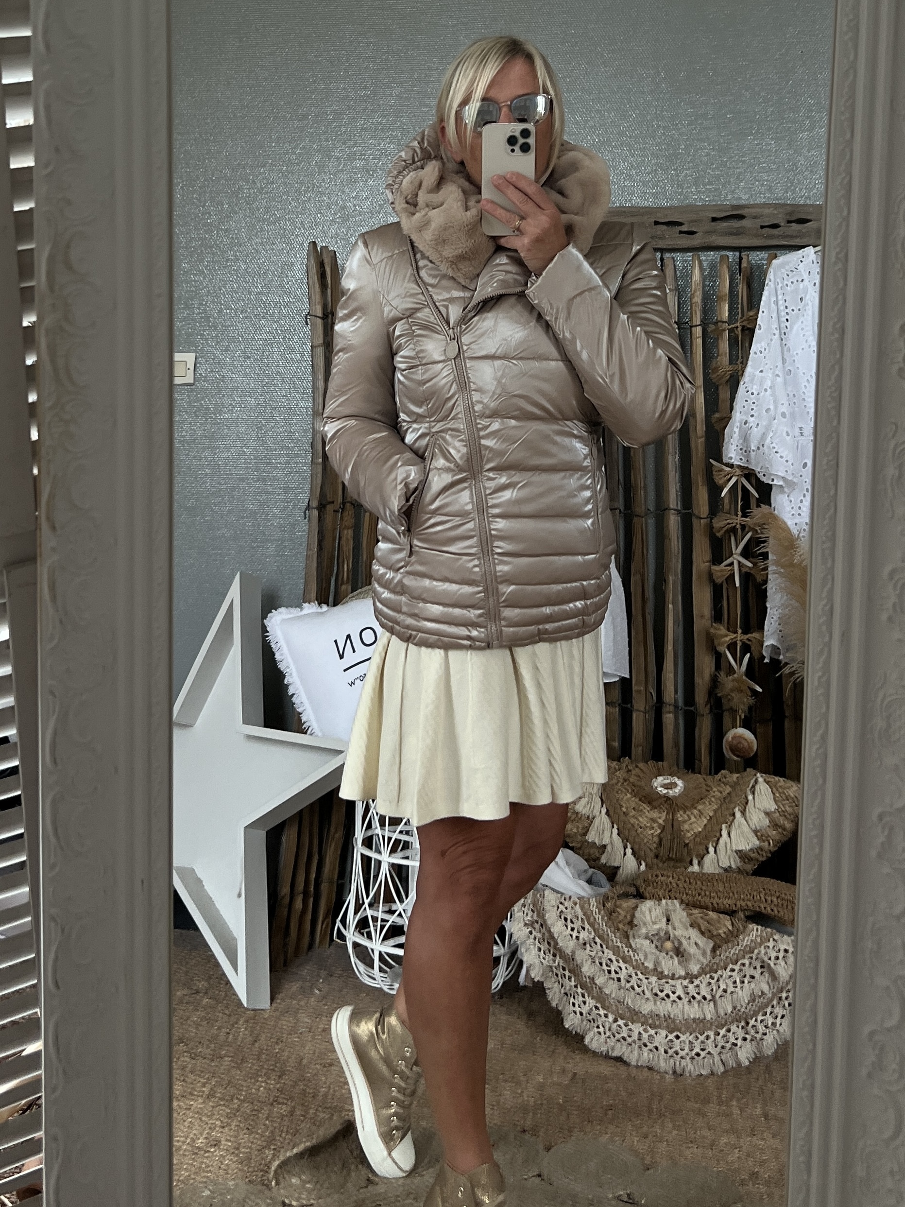 Doudoune CDS beige – Image 6