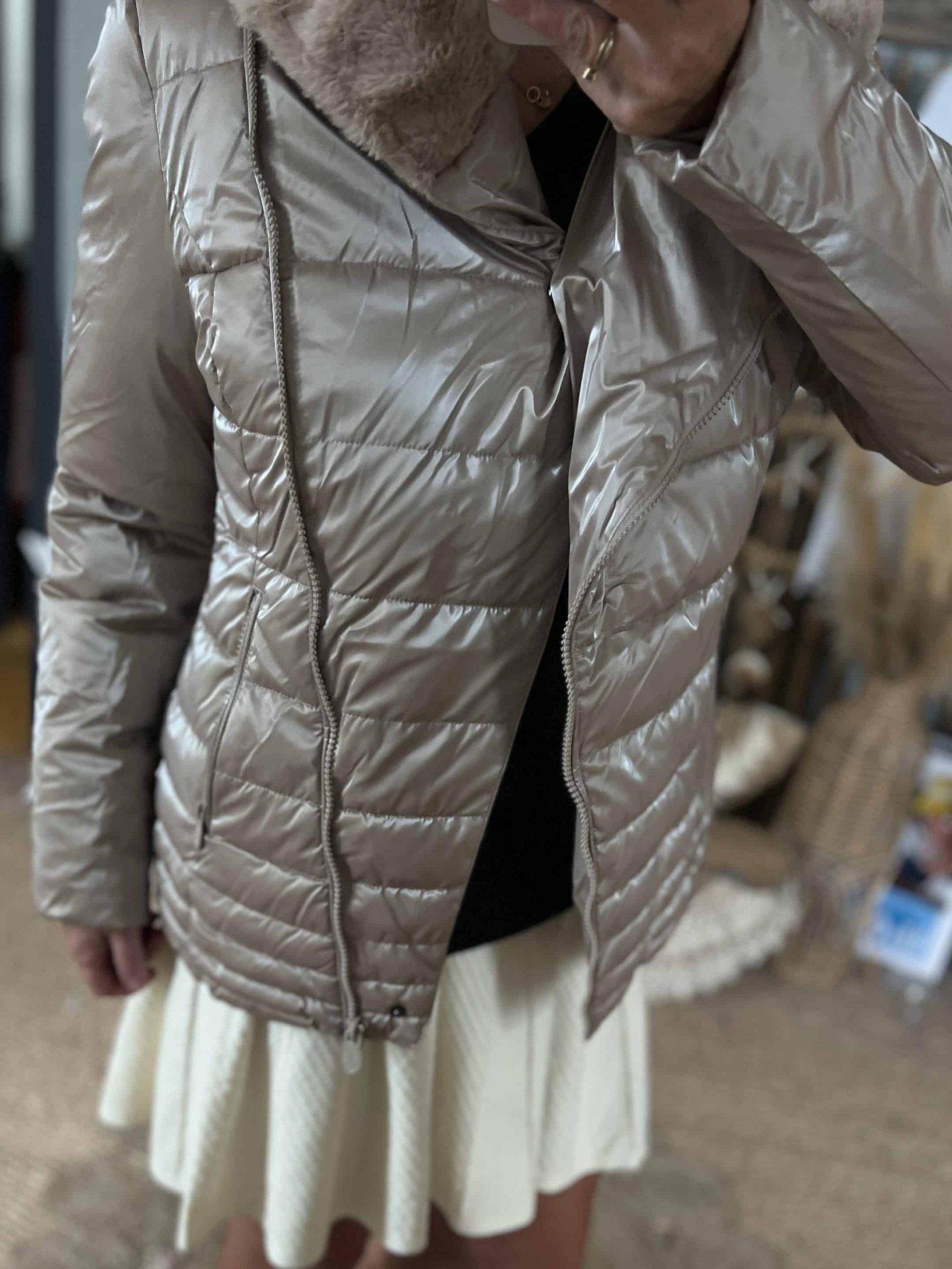 Doudoune CDS beige – Image 4