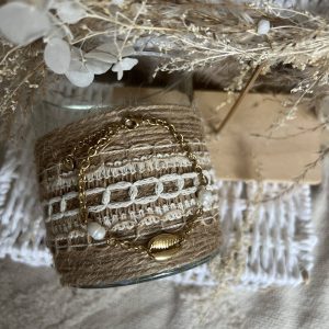 Bracelet perles coquillage