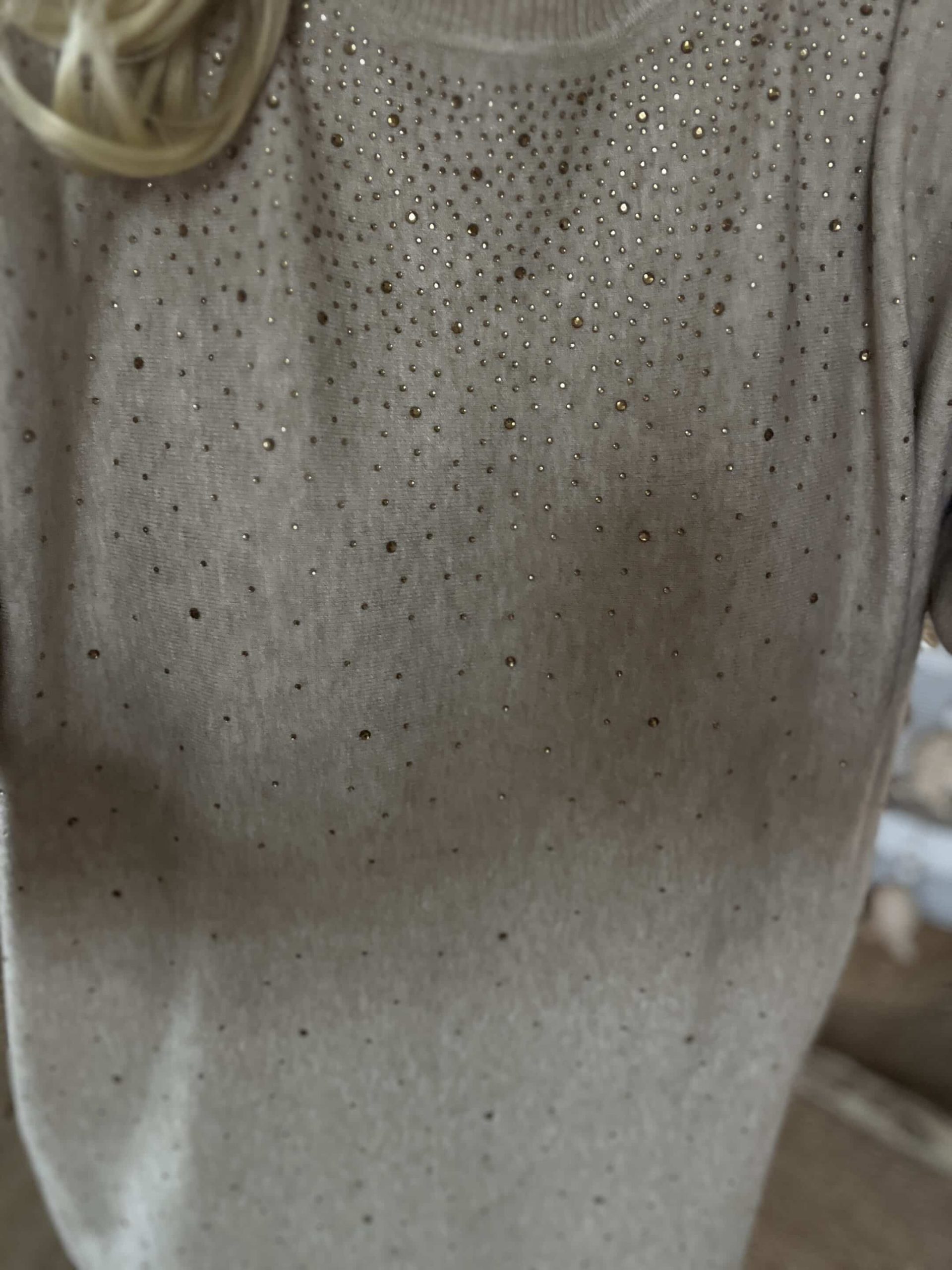 Duo pull écharpe strass – Image 7