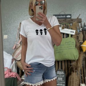 T-shirt CDS blanc marine