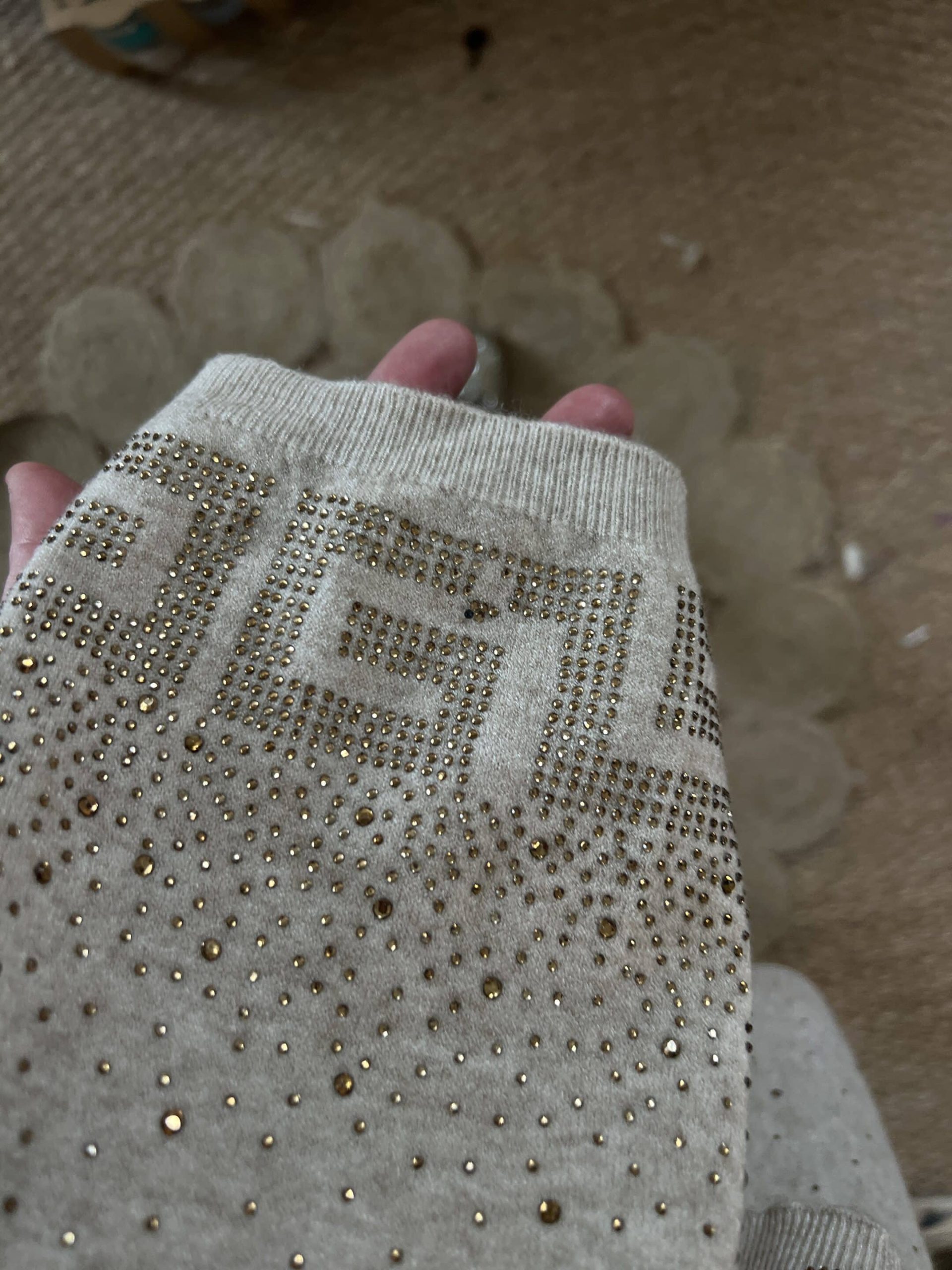 Duo pull écharpe strass – Image 5