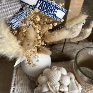 Bracelet J’adore blanc bleu