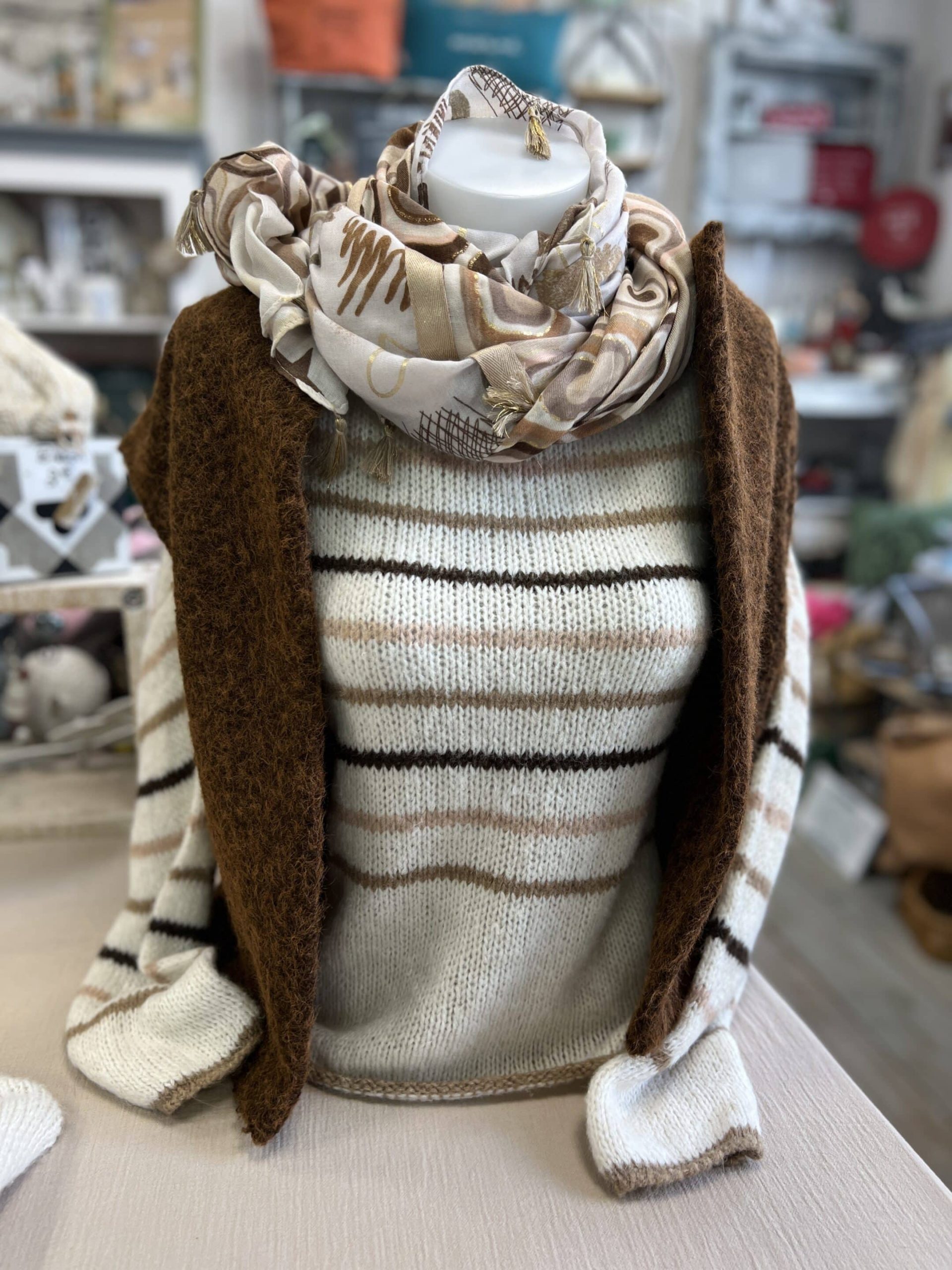 Veste sans manches marron – Image 7