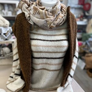 Veste sans manches marron