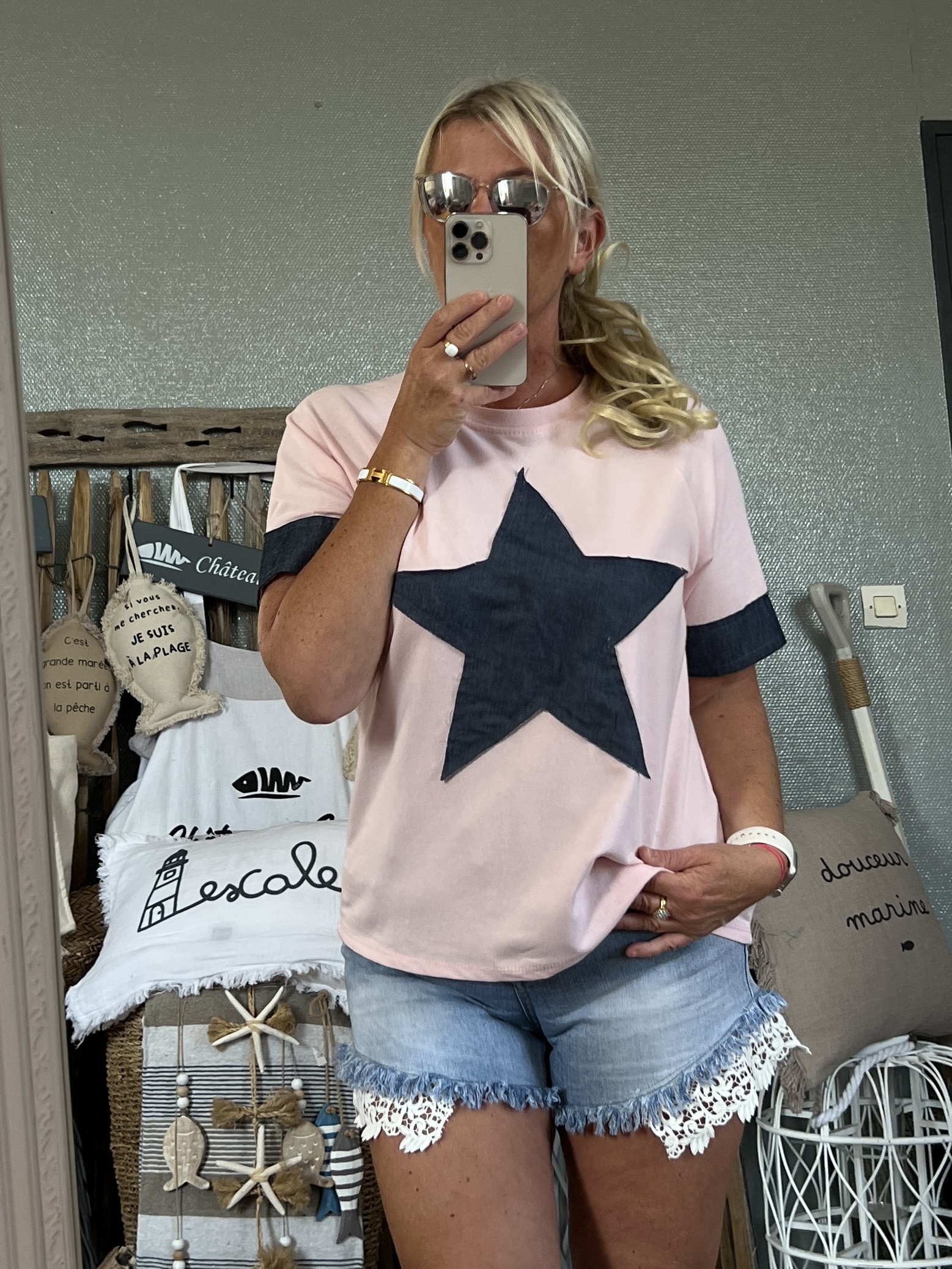 T-shirt star rose jean – Image 2