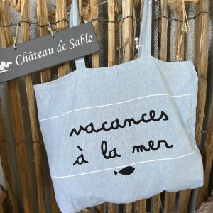 Tote bag vacances à la mer