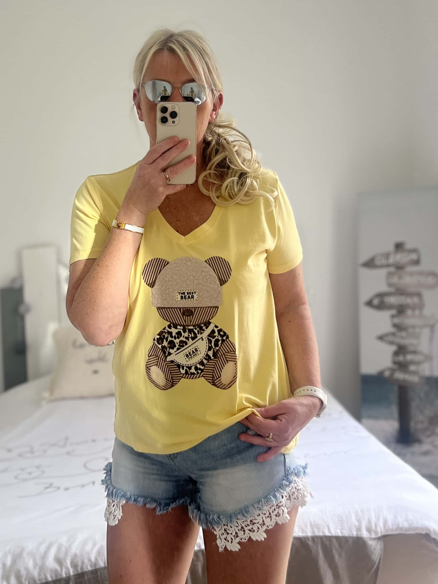 T-shirt bear jaune – Image 4