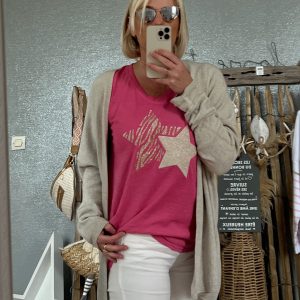 Gilet beige star