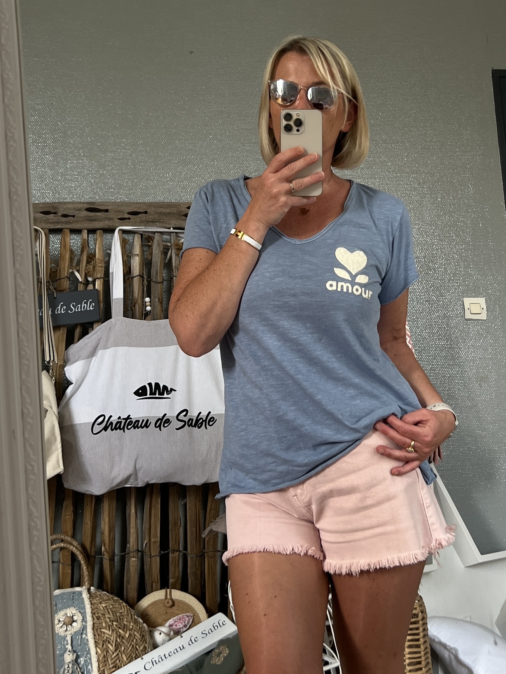 T-shirt Amour bleu – Image 5