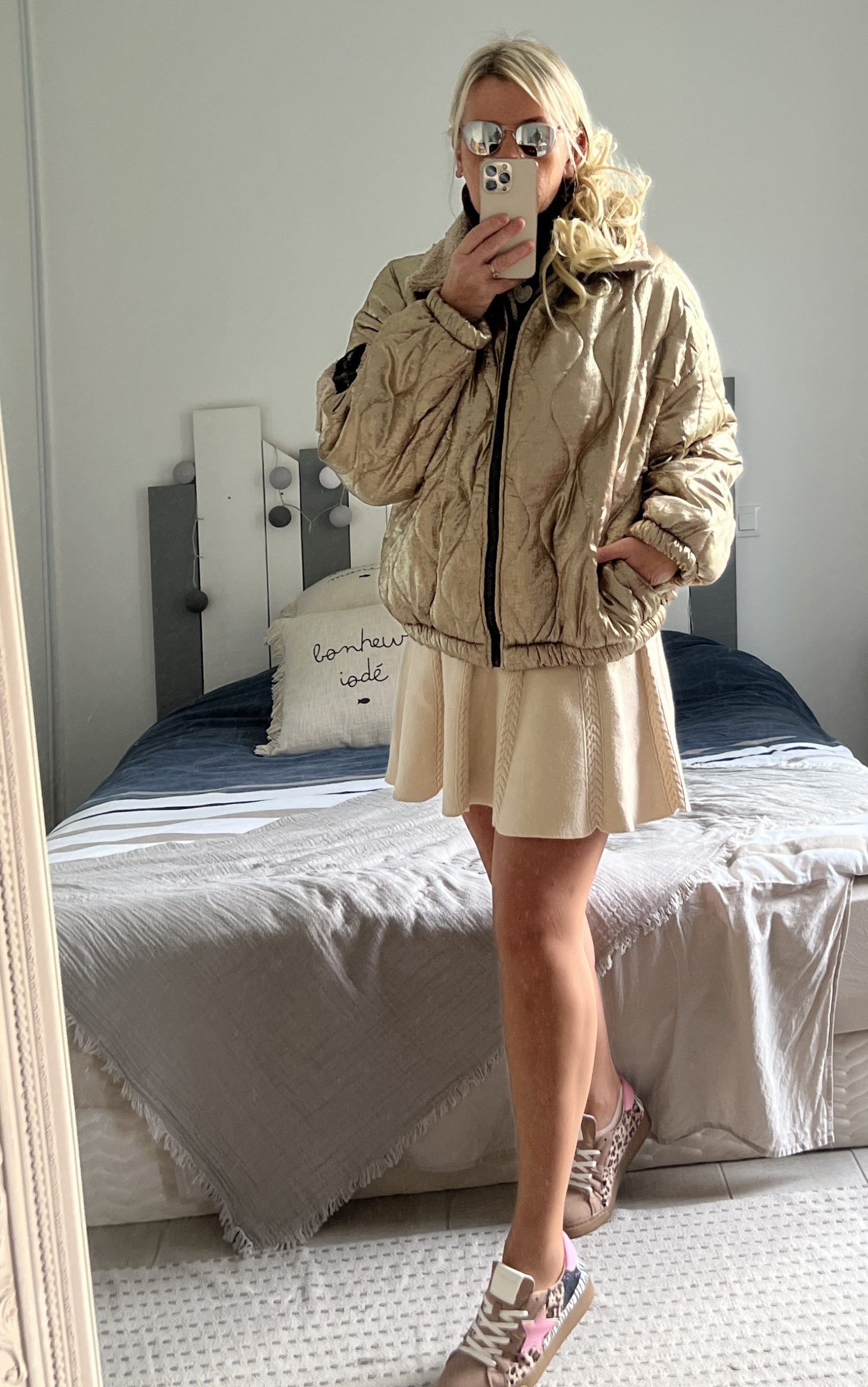 Veste matelassée gold – Image 2