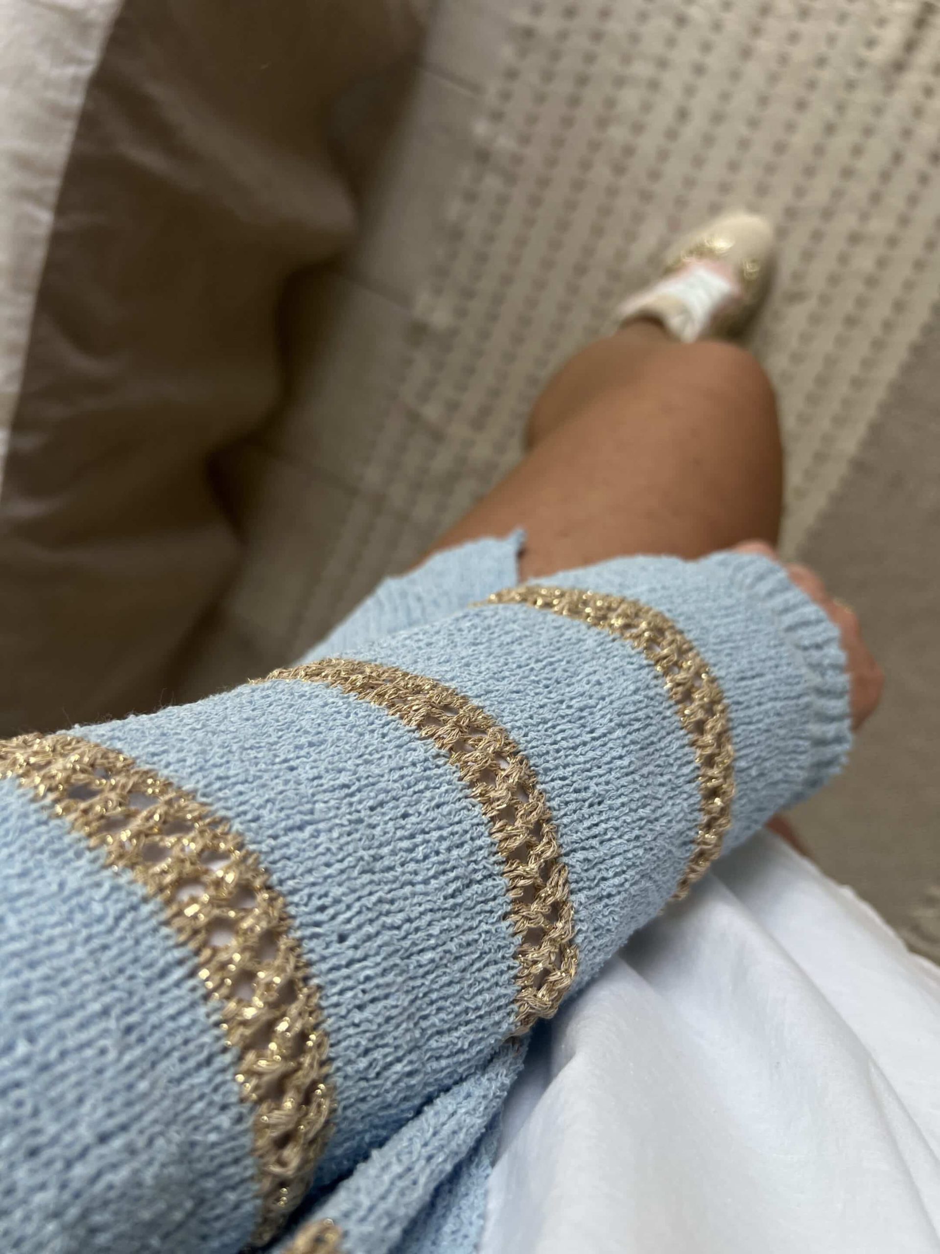 Gilet bleu lurex – Image 5