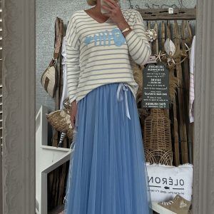 Jupe tulle bleu