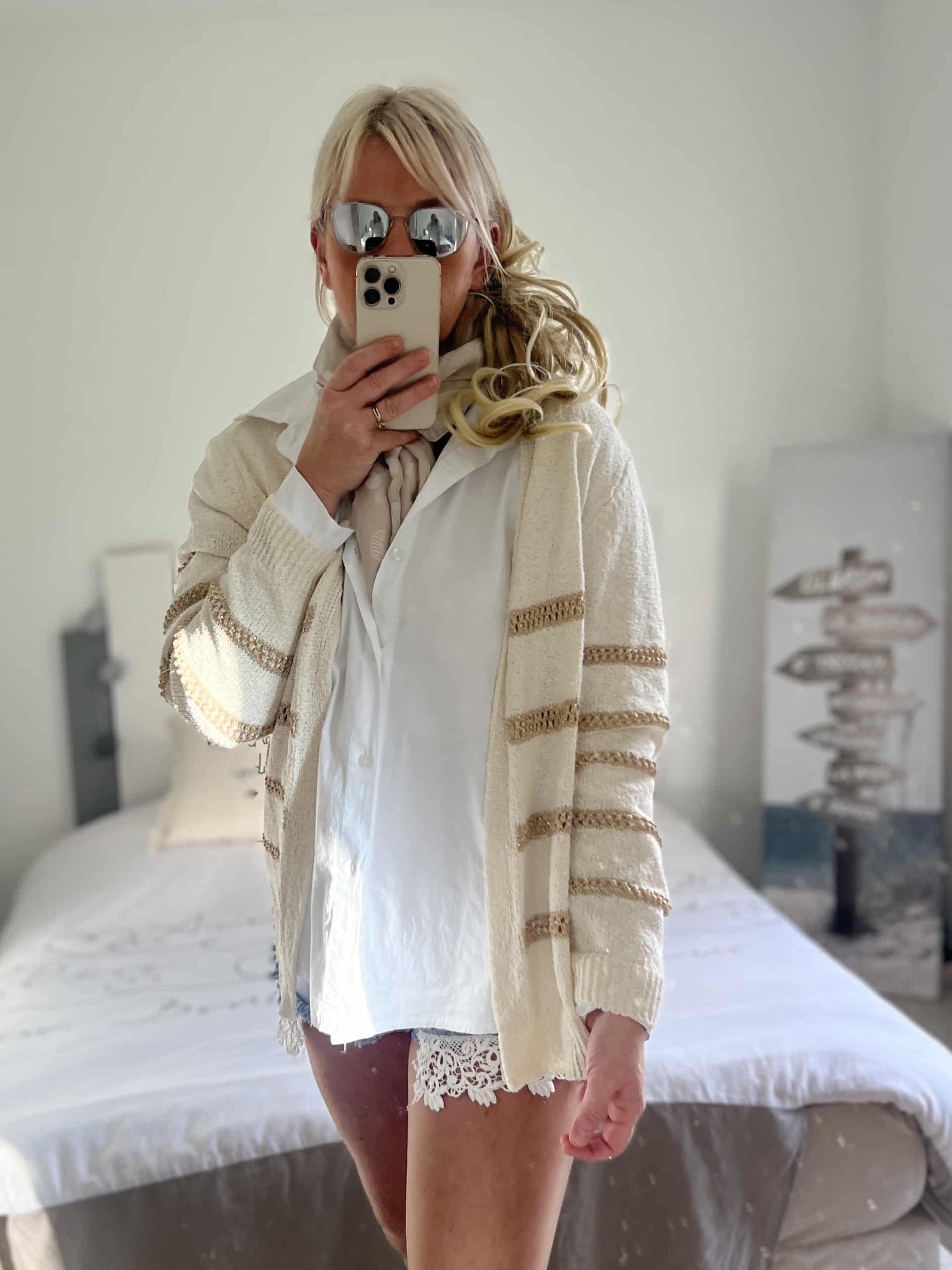 Gilet écru lurex – Image 5