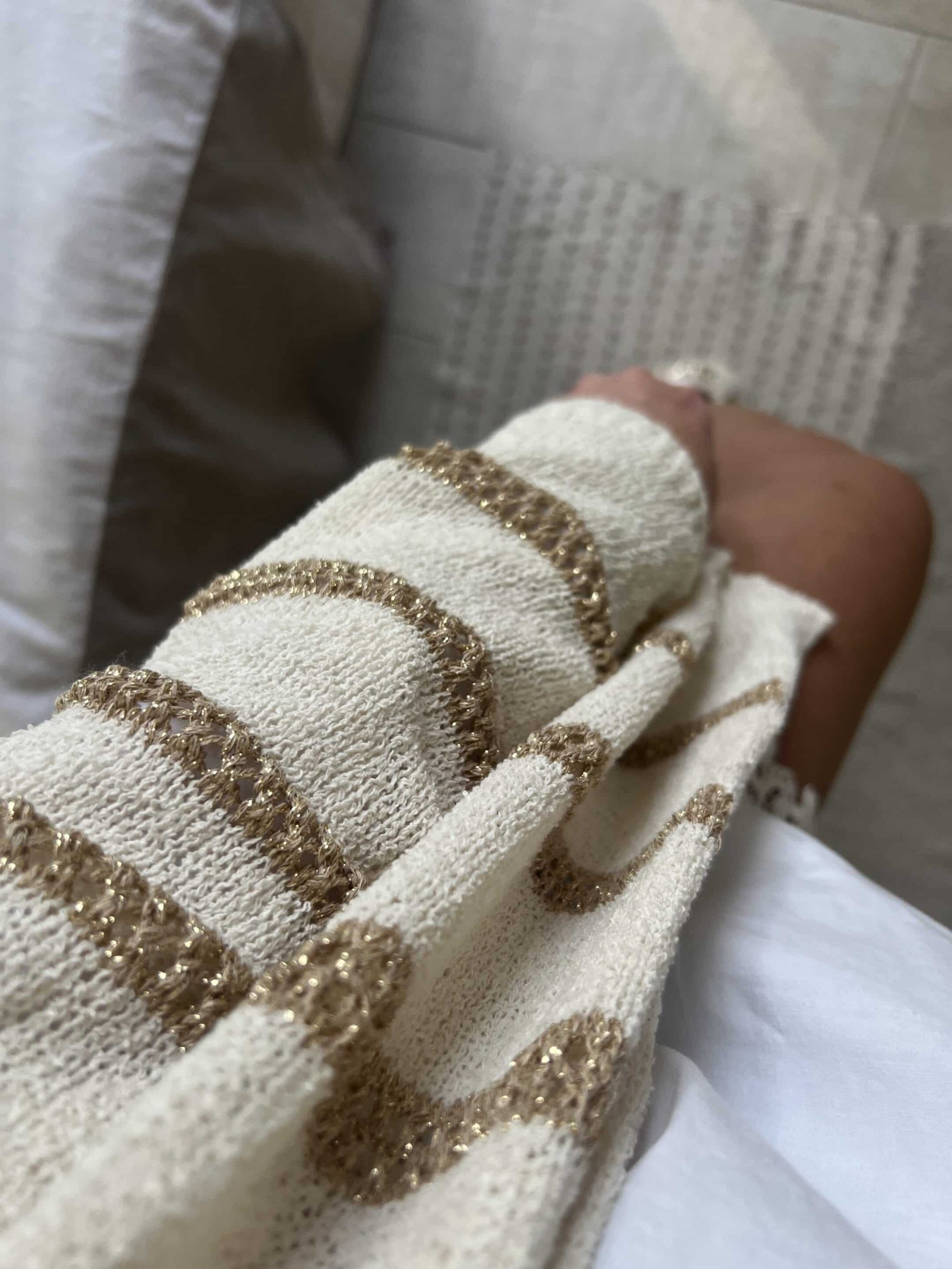 Gilet écru lurex – Image 4