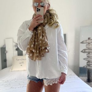 Écharpe star caramel