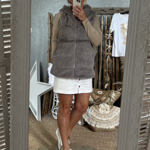 Doudoune bronze taupe