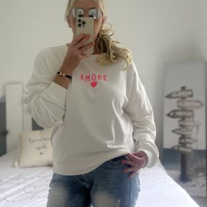Sweat Amore blanc