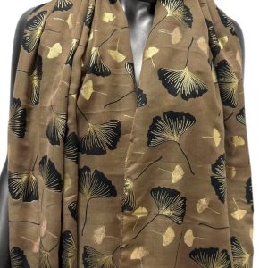 Écharpe caramel doré