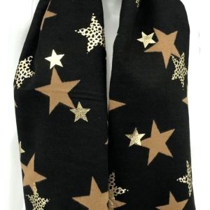 Écharpe douce stars caramel